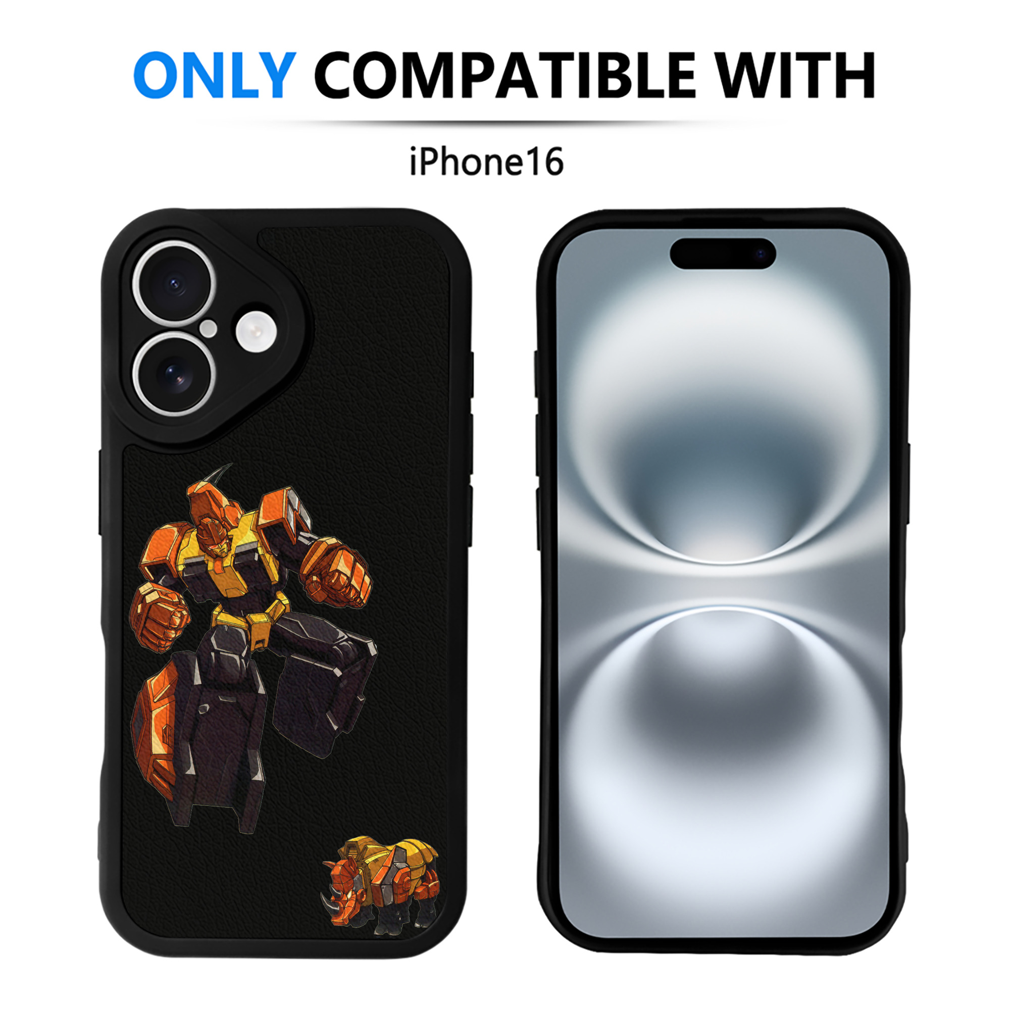 （画像用）  【iPhone 16シリーズ対応】シリコンスマホケース（レザー調） 材質：シリコン